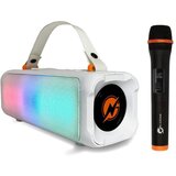 N-gear karaoke BLAZOOKA 703, 100W, disco LED, bežični mikrofon, baterija, bijeli | shoptok.hr