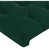 Uzglavlje s ušima tamnozeleno 147x23x118/128 cm baršunasto | shoptok.hr
