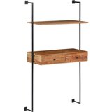 vidaXL Stenska miza 90x40x170 cm trden akacijev les | Shoptok.si