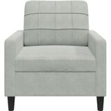  Fotelja svjetlosiva 60 cm baršunasta | shoptok.hr