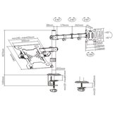 Gembird NOSAČ ZA MONITOR I LAPTOP GEMBIRD MA-DA-03, montaža na stol, monitors up to 32" and notebooks up to 15.6" Cijene