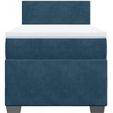 Box spring krevet s madracem tamnoplavi 80 x 200 cm baršunasti | shoptok.hr