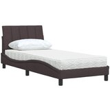  Krevet s madracem Hanko tamnosmeđi 90 x 190 cm od tkanine | shoptok.hr