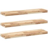 Plutajuće police 3 kom 100x20x4 cm Neobrađeno puno drvo akacije | shoptok.hr