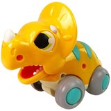 Dinosaur on Wheels Yellow Triceratops Figurine | Shoptok.si