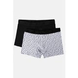 Avva Men's Black 2-Piece Patterned/plain Flexible Cotton Boxer cene