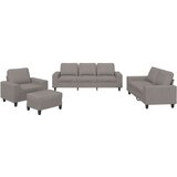 vidaXL 4-dijelni set sofa smeđesivi od tkanine | shoptok.hr