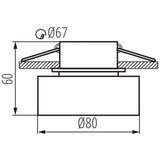 Kanlux 29235 - Ugradna svetiljka GOVIK GU10/10W bela | Eponuda.com