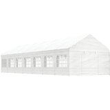 vidaXL Paviljon s streho bel 15,61x4,08x3,22 m polietilen Cene