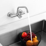 TONDIY 360° stenska kuhinjska armatura mat inox | Shoptok.si