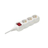 Home Produžni kabel,3 utičnice, prekidač, 1.0mm², 1,5 met, bijeli | Eponuda.ba