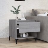  Bočni stolić boja sivog hrasta 50x46x50 cm konstruirano drvo | shoptok.hr