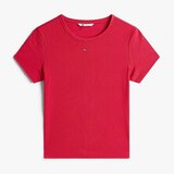 Tommy Jeans Majice & Polo majice TJW SLIM ESSENTIAL RIB S Rožnata Cene