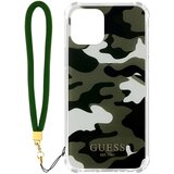 Guess Ovitek za iPhone 12 Pro Max z zapestnim paščkom Camouflage Pattern zelen, (20524504) | Shoptok.si