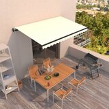 vidaXL Tenda na automatsko uvlačenje 400 x 350 cm krem | shoptok.hr