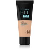 Maybelline Fit Me! Matte+Poreless matirajoči tekoči puder za normalno in mastno kožo odtenek 118 Nude 30 ml Cene