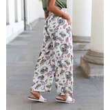 UR/CEO White floral wide pants Palermo | Shoptok.si
