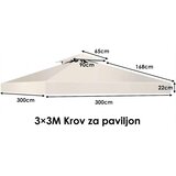 Venturo Gazebo zamensko platno 3x3m Bež | Eponuda.com
