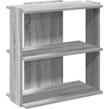 vidaXL Knjižna omara 3-nadstropna siva sonoma 60x30x60 cm inž. les | Shoptok.si