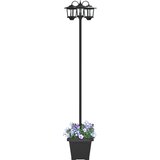  Lampion sa 3 glave s posadnikom Crna 32 x 32 x 188 cm | shoptok.hr