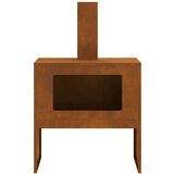 vidaXL Vreme izpostavljeno jeklo/Rjava Corten jeklo 60 x 40 x 96 cm | Shoptok.si