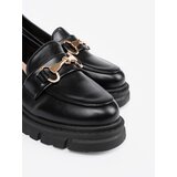 Shelvt Classic black loafers with metal buckle | shoptok.hr