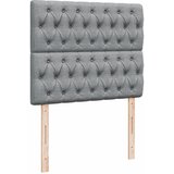  Krevet s oprugama i madrac svjetlosivi 120 x 200cm od tkanine | shoptok.hr