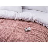 Dormeo Pamučna muslin deka roza 200x200 cm | shoptok.hr