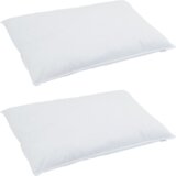 vidaXL Odeja Drugo z blazino 3 pcs Bela 260 x 220 cm Puh | Shoptok.si