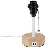  Brilagi - Stona lampa sa USB portom TABLON 1xE27/25W/230V hrast/bela | Eponuda.com