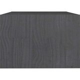 vidaXL Klubska mizica siva 75x50x33,5 cm trdna borovina | Shoptok.si