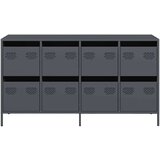 vidaXL Komoda antracit 135x39x73,5 cm hladno valjano jeklo | Shoptok.si