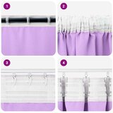  Zavjese za blackout s prstenovima 2 pcs Ljubičasta 225 x 140 cm | Eponuda.ba
