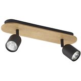 SPOT svetiljka TOP WOOD 2xGU10/10W/230V crna/drvo | Eponuda.com
