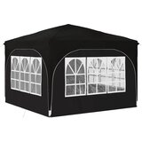  Rastezljivi šator za zabave 290 x 290 x 245 cm Crna | shoptok.hr