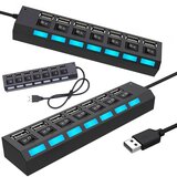  Usb 2.0 razdjelnik sa 7 ulaza i prekidačem - priključna stanica | shoptok.hr