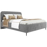MID.YOU OBLAZINJENA POSTELJA 140 cm x 200 cm , les, tekstil, leseni material barve grafita | Shoptok.si
