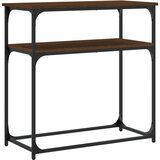  Konzolni stol smeđa boja hrasta 75x35,5x75 cm konstruirano drvo | shoptok.hr