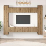  Set TV komoda 10 kom. Umjetnički hrast Konstruirano drvo Cijene