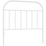 vidaXL Kovinsko vzglavje belo 100 cm | Shoptok.si