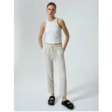 Koton Comfortable Fit Trousers With Pocket Tie Waist