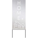 vidaXL Dekorativna ploča za vrt Srebrna 50 x 140 cm | shoptok.hr