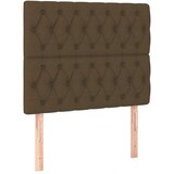  LED uzglavlje tamnosmeđe 100x7x118/128 cm od tkanine | Eponuda.com