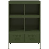  Visoka komoda maslinastozeleni 68x39x101,5 cm od čelika | shoptok.hr