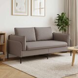 SOFA za dvije osobe Sivosmeđa 188 x 81 x 89 cm Tkanina Slike