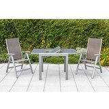 Gardenson Set Za Balkon Carrara, 3-Delno, Rjavosiva | Shoptok.si