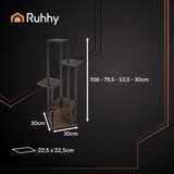 Ruhhy stalak za cvijeće 107 cm, 5 razina, loft Slike
