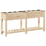  Vrtna saksija Bež 161,5 x 45 x 76,5 cm Čvrsto drvo jele | Eponuda.com