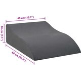 Jastučić za noge Siva 68 x 40 x 18 cm PU pjena | shoptok.hr
