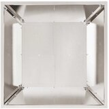  Vrtna saksija Srebrno 50 x 50 x 15 cm Nehrđajući čelik | Eponuda.ba